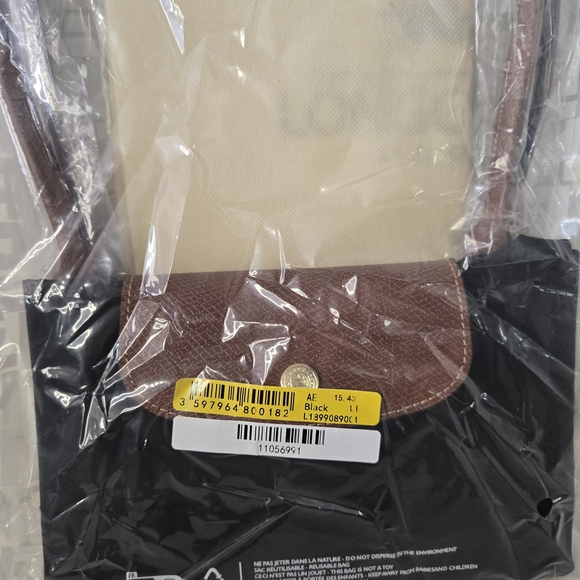 NWT Longchamp Le Pliage Large Tote Black - Picture 3 of 7